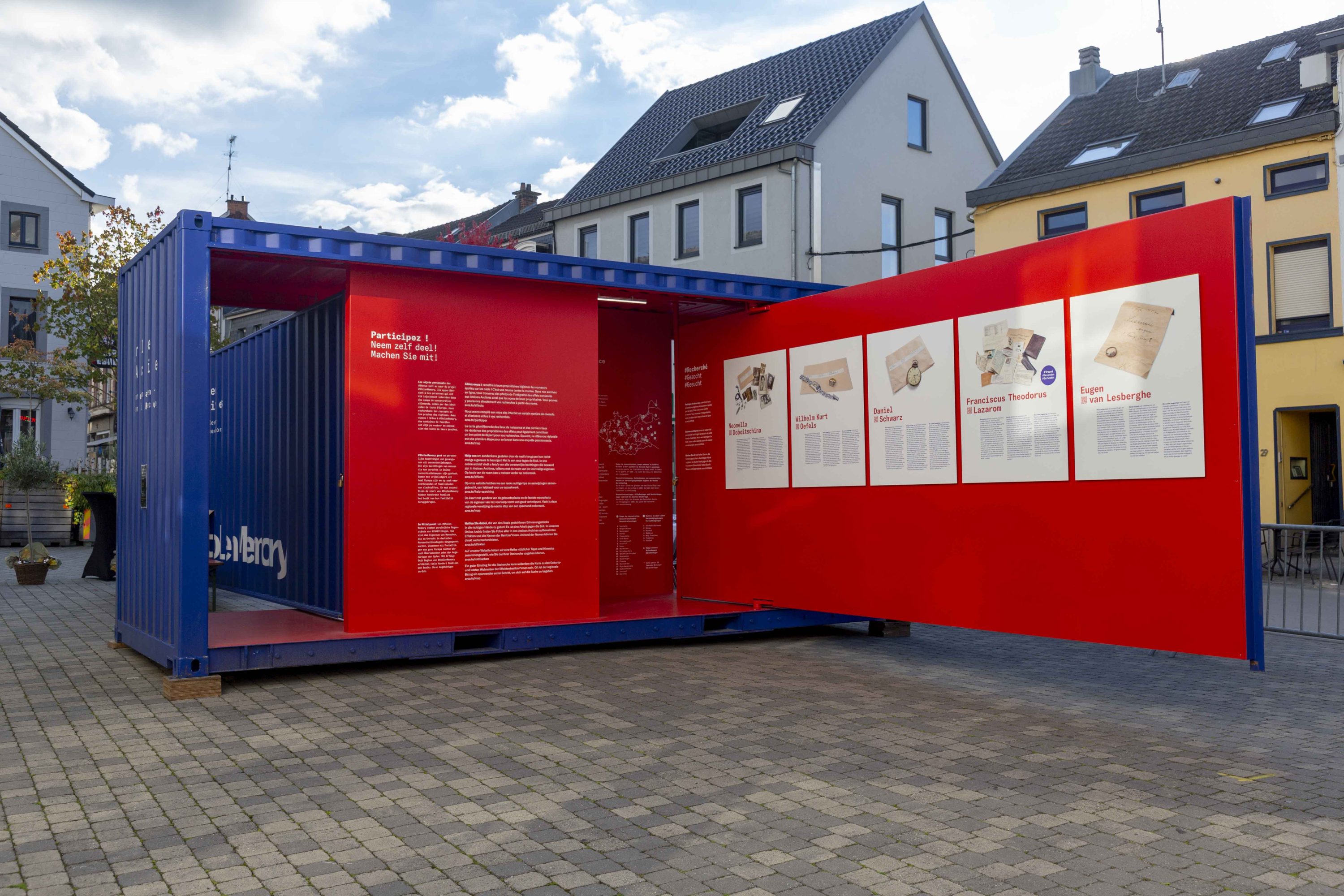 Vernissage #StolenMemory in Eupen. Photo: Philippe Beck, 2022