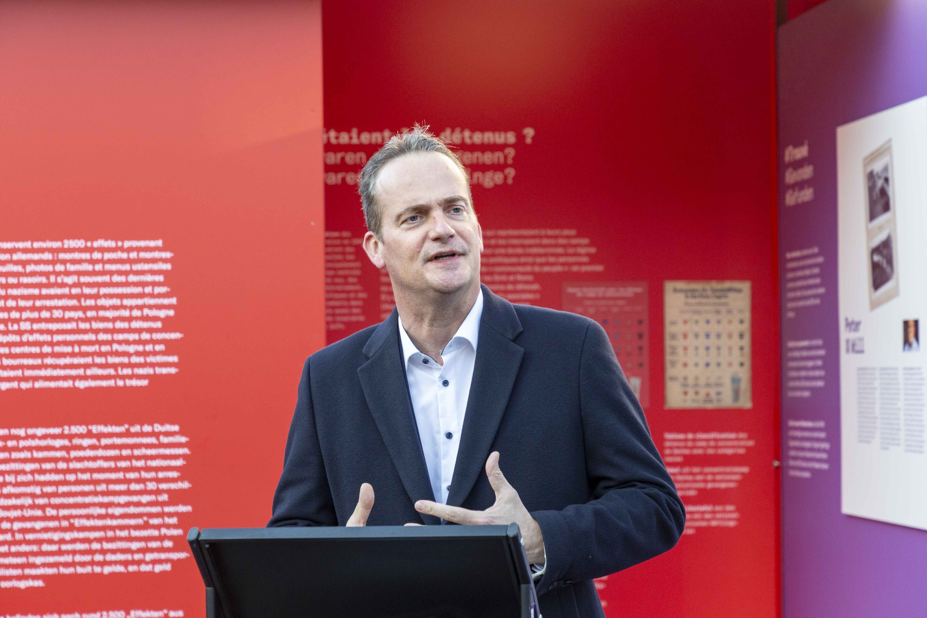 Vernissage #StolenMemory in Eupen. Photo: Philippe Beck, 2022